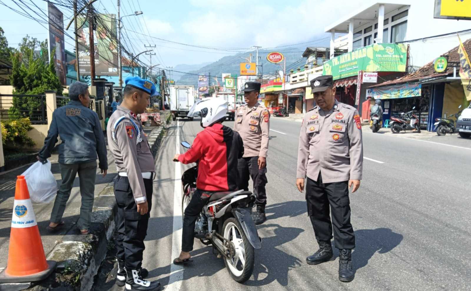 Razia Knalpot Brong di Leles, Polisi Amankan Enam Kendaraan